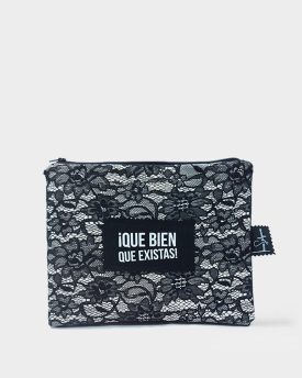 Cartera Soneto de Encaje Negro