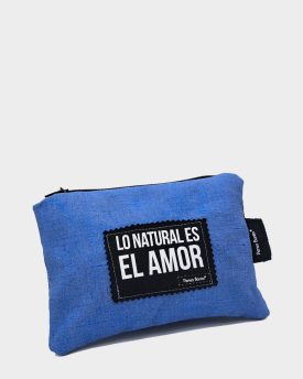 Cartera Soneto Azul brillo