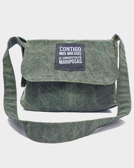 Bolso Maletín Verde jaspeado