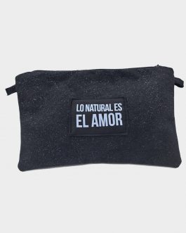 Bolso-Cartera Soneto negro brillito