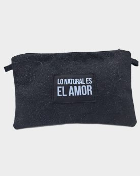 Bolso-Cartera Soneto negro brillito