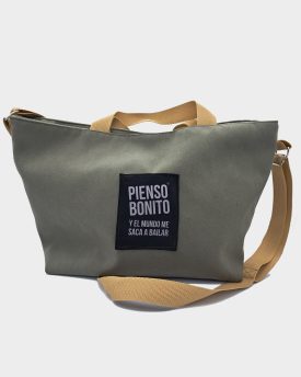 Bolso Verde Caqui doble asa