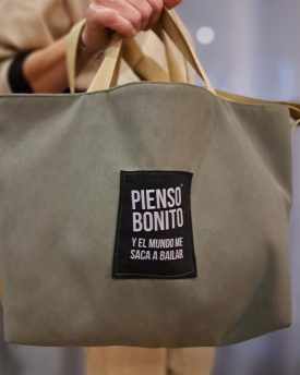 Bolso Verde Caqui doble asa