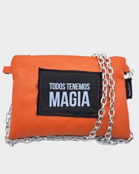 Bolso-Cartera polipiel Caldera con cadena